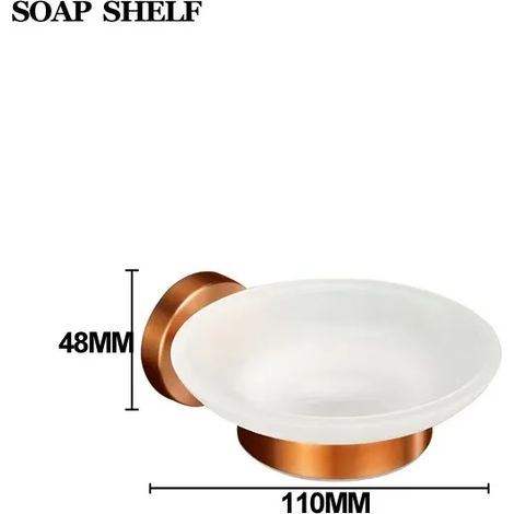 Porte-serviettes en acier inoxydable doré rose brossé, crochet pour vêtements de salle de bain, porte-papier toilette, anneau porte-serviettes, brosse WC, barre porte-serviettes (1/5)