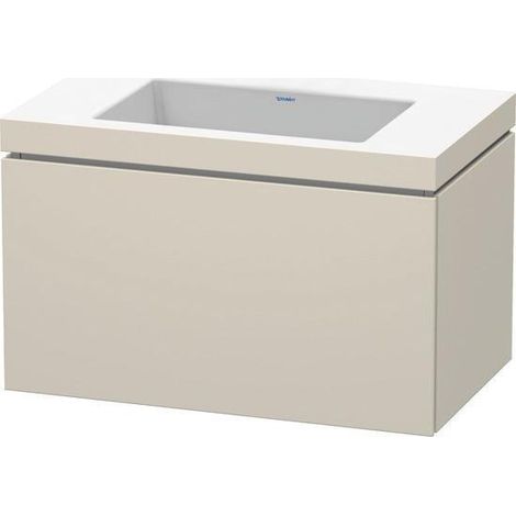 Ensemble lavabo L-CUBE 800x480mm 1 tiroir coulissant o HL we ma ES Ah milieu