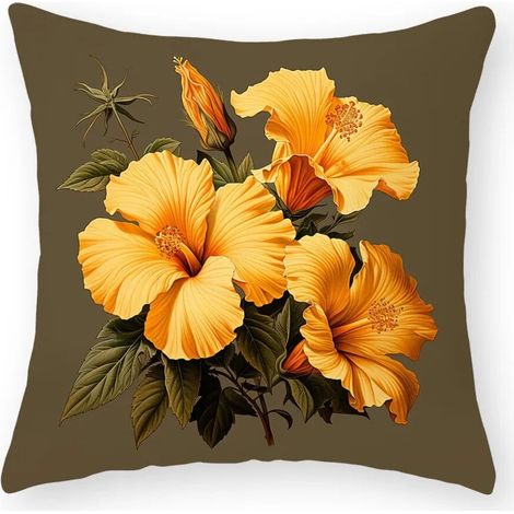 Housse De Coussin Coton Linen - Double Face - Pour Canapé Chaise Lit Voiture Intérieur Extérieur - 40x40 cm (1/5)