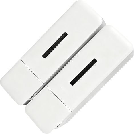 Distributeur de savon de douche mural à 2 compartiments, distributeur de shampoing pour salle de bain d'hôtel, 250 ml par flacon, blanc (1/5)