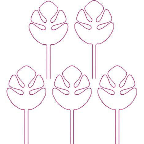 Lot de 5 supports pour tiges de plantes - Stabilisateurs et pinces de maintien, conception unique pour les plantes grimpantes, ensemble de pinces en bambou en forme de carapace de tortue, support idéa (1/5)