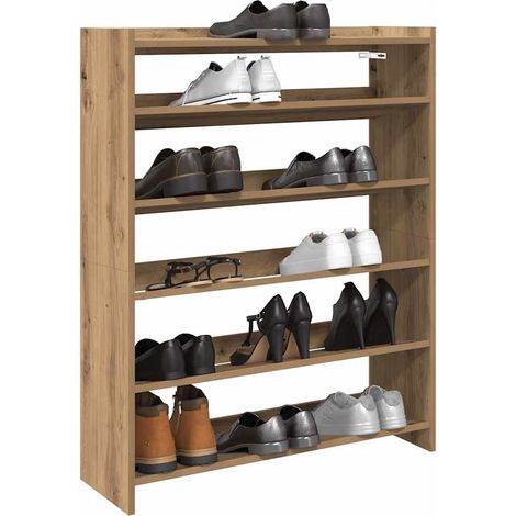 Schuhregal Artisan-Eiche 80x25x100 cm Holzwerkstoff