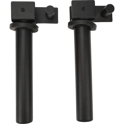 Support de fixation pour disques de poids, noir, avec système de verrouillage, pour rack de musculation. (1/5)