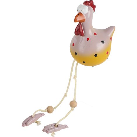 Décoration jardin poule céramique Hilde figurine animal ornement artisanat décoratif pour maison (1/5)