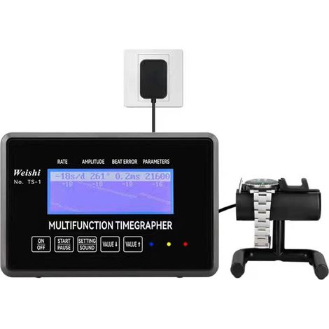 WeiShi 100 240 V Montre mécanique Chronomètre Déviation de taux Amplitude Polarisation Angle de levage Test de cycle Instrument d'étalonnage multifonction Écran tactile Outil utilitaire de réparation