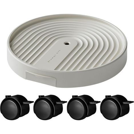 Plateau à roulettes pour plantes - Plateau à roulettes antidérapant - Plateau à roulettes pour plantes d'extérieur, meubles (1/5)