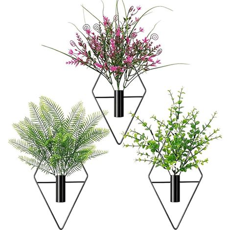 Wall Plant Vase 25 x 12.5 cm with Artificial Planter (1/5)
