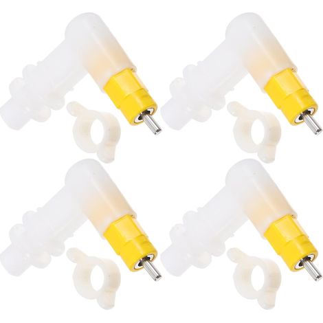 CCYKXA 4-teilige PP-Trinktauchsauger für Hühner, zur Aufzucht von Vögeln, Schnabelaktivierung, sichere Installation, inklusive Dichtung, für Wachteln und Jungvögel (1/5)