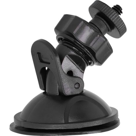 Support de caméra de voiture à ventouse avec vis 1/4" pour pare-brise, adaptateur pour DV GPS noir (1/5)