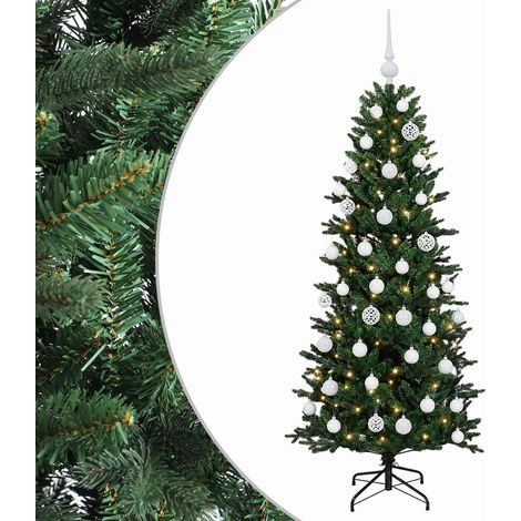 Albero di Natale artificiale con palline 150 cm 150 LED vidaXL (1/5)