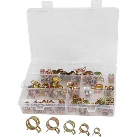 7mm 11mm 14mm 16mm 17mm 65Mn Acier inoxydable Rohr Clip Schelle 85 pièces