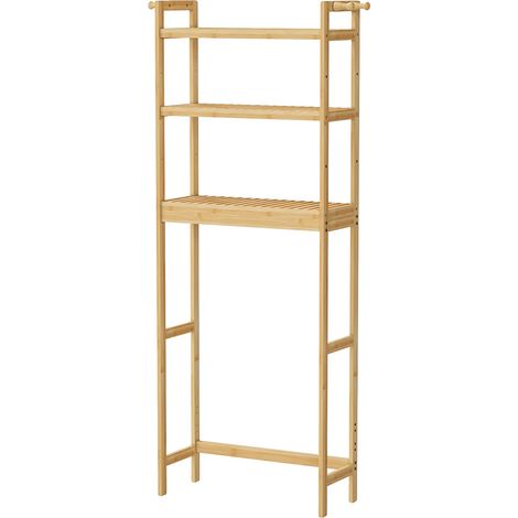 Étagère de rangement, design à 3 niveaux, étagères réglables, Kaki profond, M (1/2)