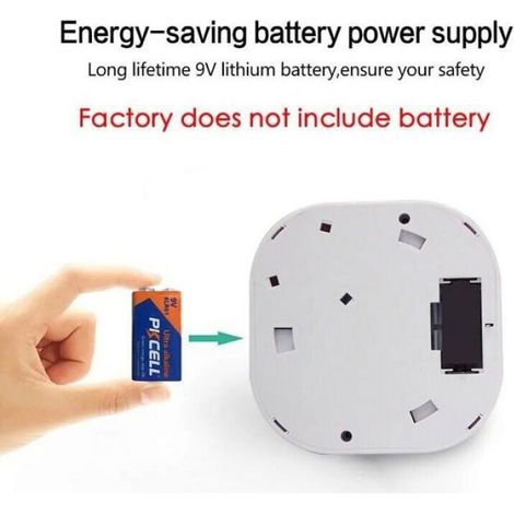 Détecteur de fumée - - WiFi - Couleurs multiples - Alarme 90 dB - Sans fil (1/4)