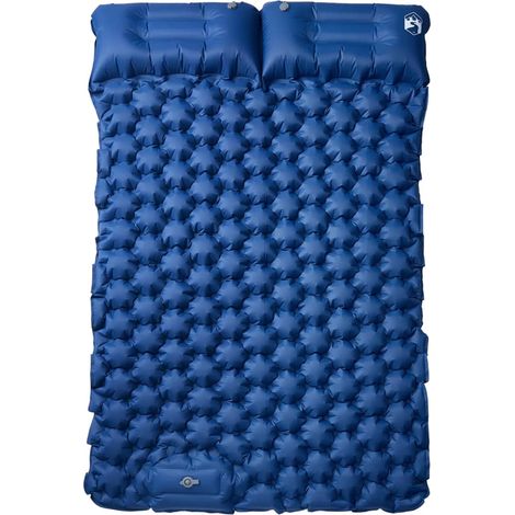 Matelas de camping autogonflant avec oreillers 2 personnes
