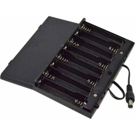 Contenitore batteria AA da 12 V Batteria fai-da-te Custodia per batteria cablata Confezioni per portabatterie Confezioni per batterie Wired Power Bank Interruttore on/off con coperchio (1/5)