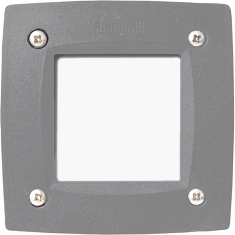 Faretto incasso quadrato top light parma in qd10 gr gx53 led cct ip66 230v grigio resina