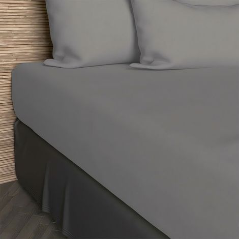 – Drap housse 90x190 cm en coton 57 fils – Bonnet 25 cm – Hypoallergénique – Lavable à 60 degrés – Certifié OEKO-TEX (1/4)