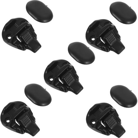 5 pièces Kit de Verrous pour Fenêtre de Voiture Verrouillage Coulissant Sécurisé pour Vitres de Camion et Excavatrice de Quincaillerie Automobile (1/5)