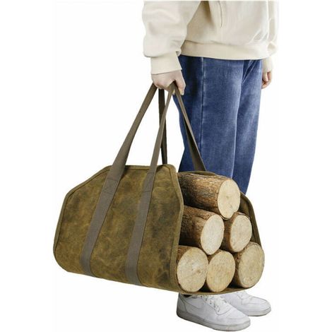Sac de stockage de bois de chauffage portable pour l'extérieur(4694CM) (1/4)