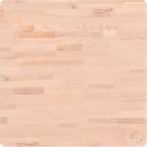 Dessus de table  Dessus de bureau  Plateau de table 60x60x2,5 cm carré bois massif de hêtre