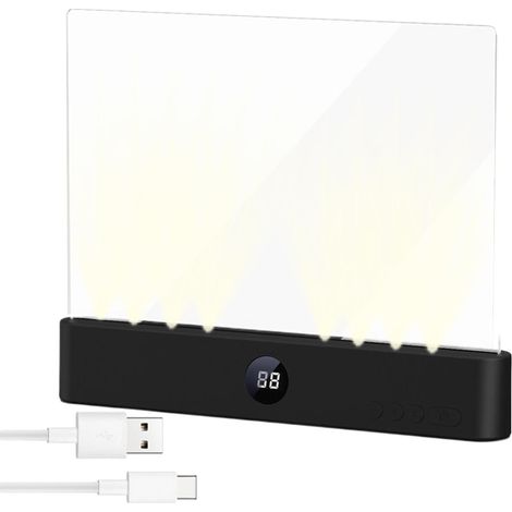 Lampe De Lecture Réglable Avec Minuteur 3 Couleurs Panneau (1/5)