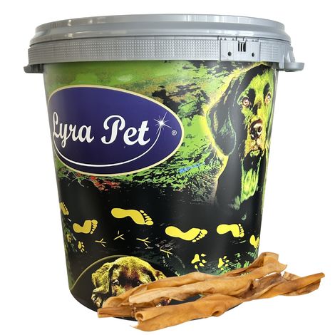 20 pcs. Lyra Pet® Barres de peau de tête de bœuf env. 50 cm dans un tonneau de 30 L