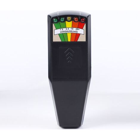 Détecteur de rayonnement portable K2 EMF Appareil de mesure de rayonnement électromagnétique Appareil électromagnétique Emf Meter Détecteur de champ magnétique pour champs électromagnétiques (Noir) (1/5)