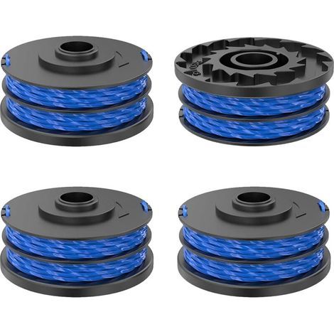 4 Pièces Bobine de Fil Convient pour Ryobi RAC123,Rechange Coupe Bordure pour Ryobi RLT4027, RLT4125, RLT5027, RLT6030, RLT5127, RLT6130-5132002670,Ø1,5mm 8,3m Longueur(4 Bobine) (1/5)
