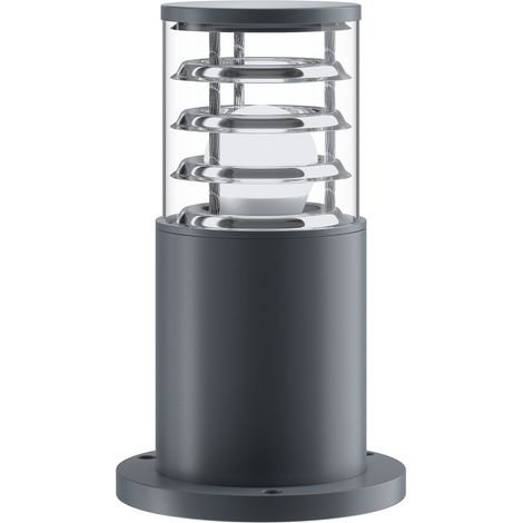 Maytoni Lampada da terra moderna Bronx 1 luce E27 IP54 grigio alluminio (1/3)