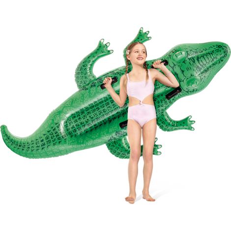 Intex aufblasbare Matratze – zum Draufsitzen, Alligator-Motiv, 203 x 114 cm (1/5)