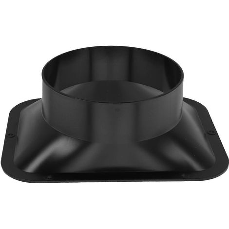 Raccord de ventilation à bride murale intérieure, adaptateur ABS pour hottes de cuisine et systèmes de ventilation de salle de bain (150 mm) (1/5)