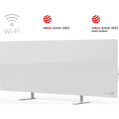 Calefactor eléctrico inteligente AENO GH2S Premium Eco de 700 W con aplicación en blanco