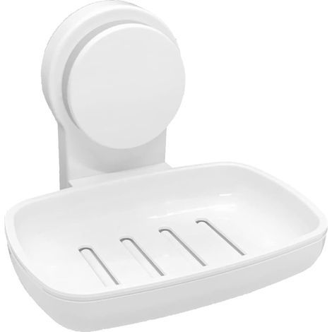 Adhesive Soap Holder for Bathroom Soap Dish for Shower Wall Mounted Soap Dishes No Drill Soap Holder - White (1/5)