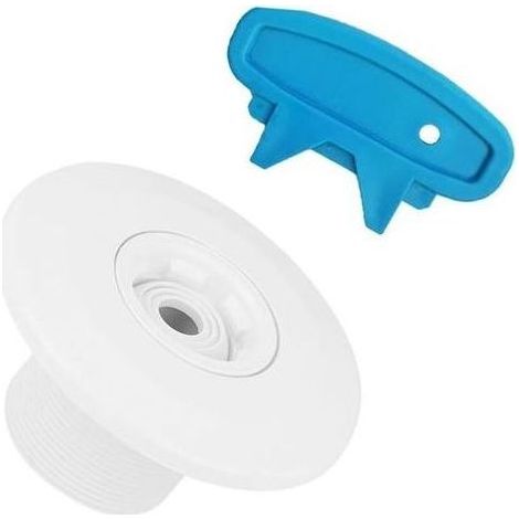Buse de sortie d'eau réglable à 360 degrés avec outil de démontage bleu pour piscine (2) (1/5)