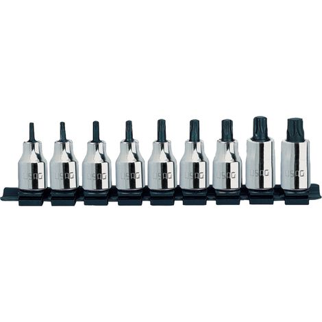 USAG 233 1/2" NTX/S9 SERIE DI 9 CHIAVI A BUSSOLA TORX U02332551