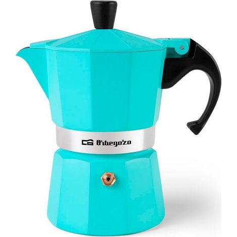 Cafetière en aluminium 6 tasses ORBEGOZO KFV 645 vert