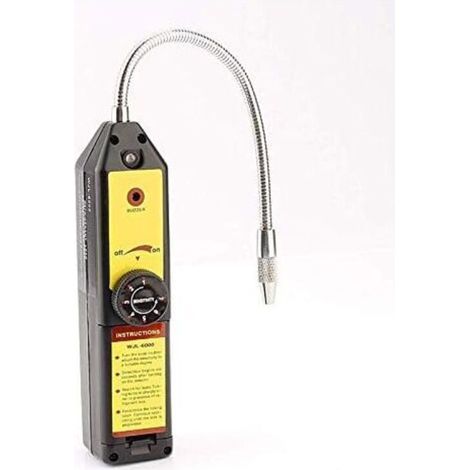 Détecteur de fuites d'halogènes, testeur de fuites de réfrigérant, détecteur de fuites de gaz réfrigérant CFC et HFC pour systèmes de climatisation et de réfrigération (1/4)