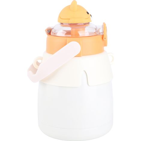 Strohhalm-Thermosbecher, großes Fassungsvermögen, Edelstahl, niedlicher und stylischer Wasserbecher für Mädchen und Kinder, ideal für Reisen und Outdoor-Aktivitäten, 950 ml (1/5)