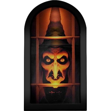 Miroir hologramme sorcière d'Halloween Miroir hologramme (1/5)