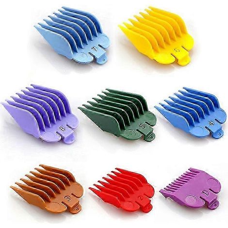 Lot de 8 sabots de coupe Kemei pour tondeuse à cheveux. tailles disponibles : 3/6/10/13/16/19/22/25/1.5/4.5 mm. (1/5)
