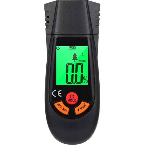 Testeur Humidité,dispose d'une nouvelle fonction de température et d'humidité (3 modes), qui permet de mesurer rapidement la teneur en humidité du bois et des matériaux de construction (1/5)