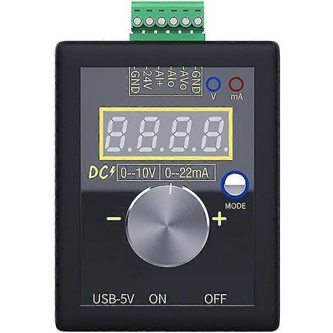 Générateur de signaux de tension et de courant analogique portable 0-10 V / 0-4-20 mA (1/5)