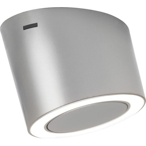 Domus Line Led Unterbauleuchte Unika D-Motion Wave Ringleuchte schräg, Kunststoff Edelstahl-Effekt