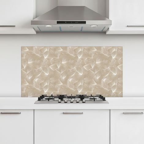 CRÉDENCE CUISINE Organic - Texture - Beige 100x50 cm (1/5)