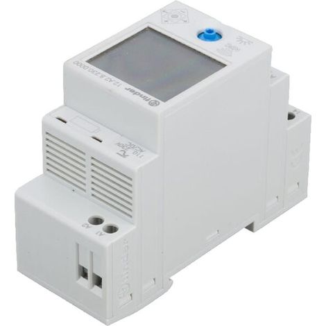 Finder – Horloge astronomique hebdomadaire – Programmateur numérique 110-230V AC/DC – 16A – Montage rail DIN – Fonction Astro avec NFC