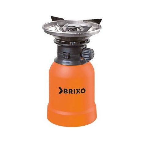 Fornello a gas antivento da viaggio campeggio Brixo Piezo