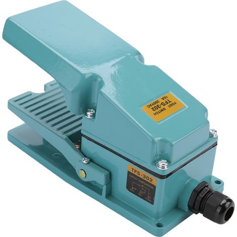 Interrupteur à pédale momentané électrique TFS-302, boîtier en aluminium antidérapant, 250 V CA, 15 A (1/5)