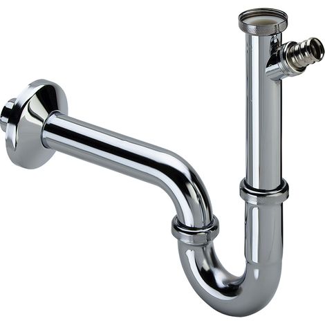 Piège à odeurs pour tuyaux avec siphon 5611.6 en G1 1/4xG1 1/4 ms chromé