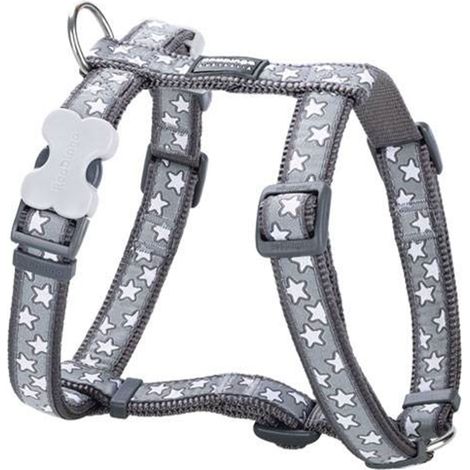 Harnais chien Red Dingo Fantaisie gris étoiles blanches Taille : T1