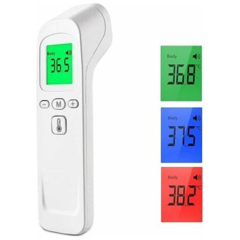 Thermomètre infrarouge médical Thermomètre médical frontal Thermomètre sans contact pour personne (enfant adulte bébé) et surface d'objet, Cisea (1/5)